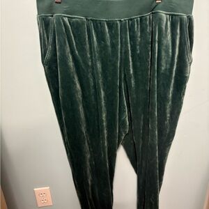 Velour Green Joggers Lane Bryant 22/24